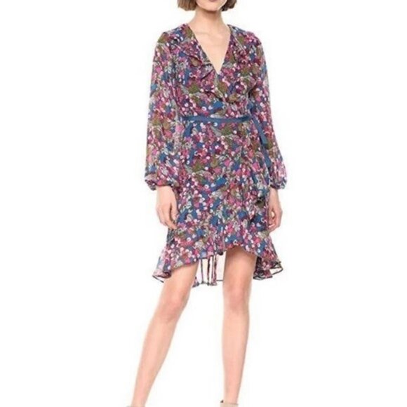 Betsey Johnson Very Cherry Wrap Dress Size 2 - Picture 2 of 11